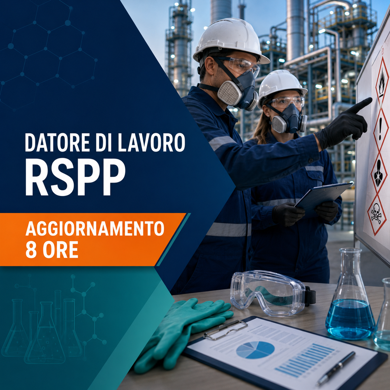 Aggiornamento datore di lavoro RSPP settore chimico-petrolchimico – 8 ore