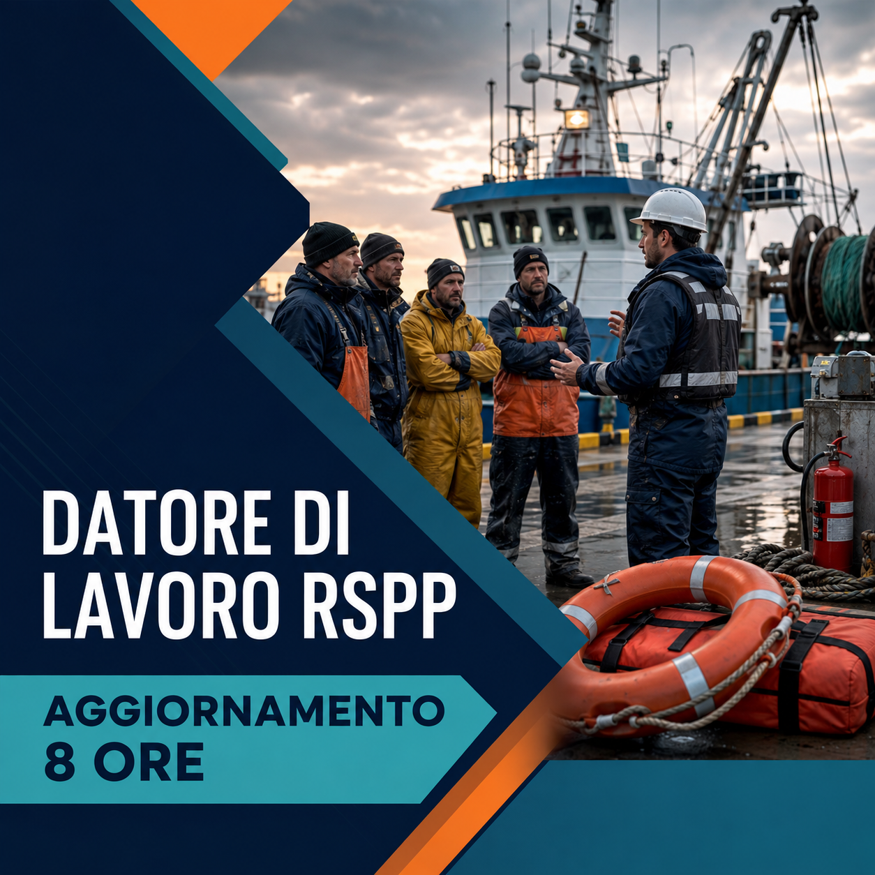 Aggiornamento datore di lavoro RSPP settore pesca – 8 ore