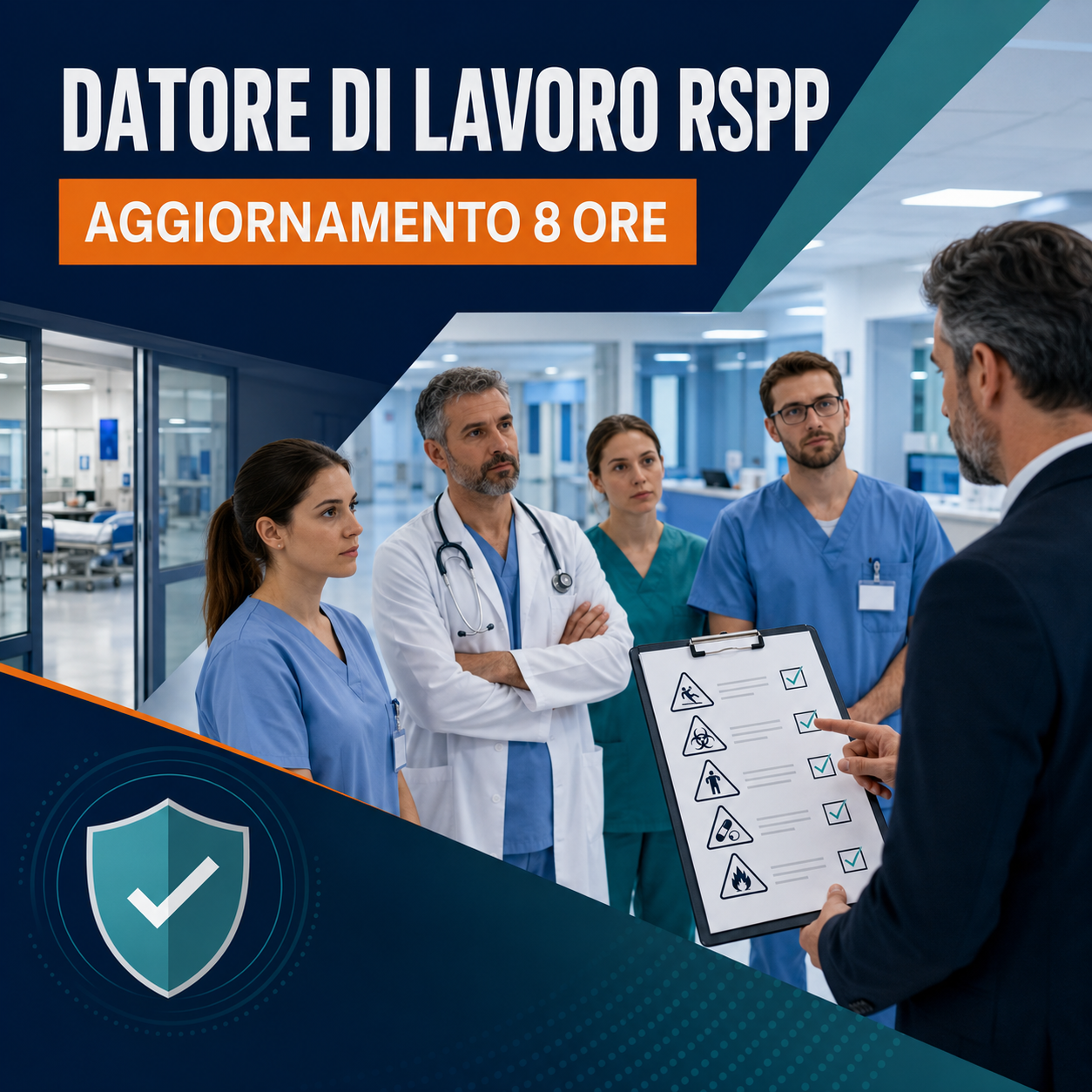 Aggiornamento datore di lavoro RSPP settore sanitario – 8 ore