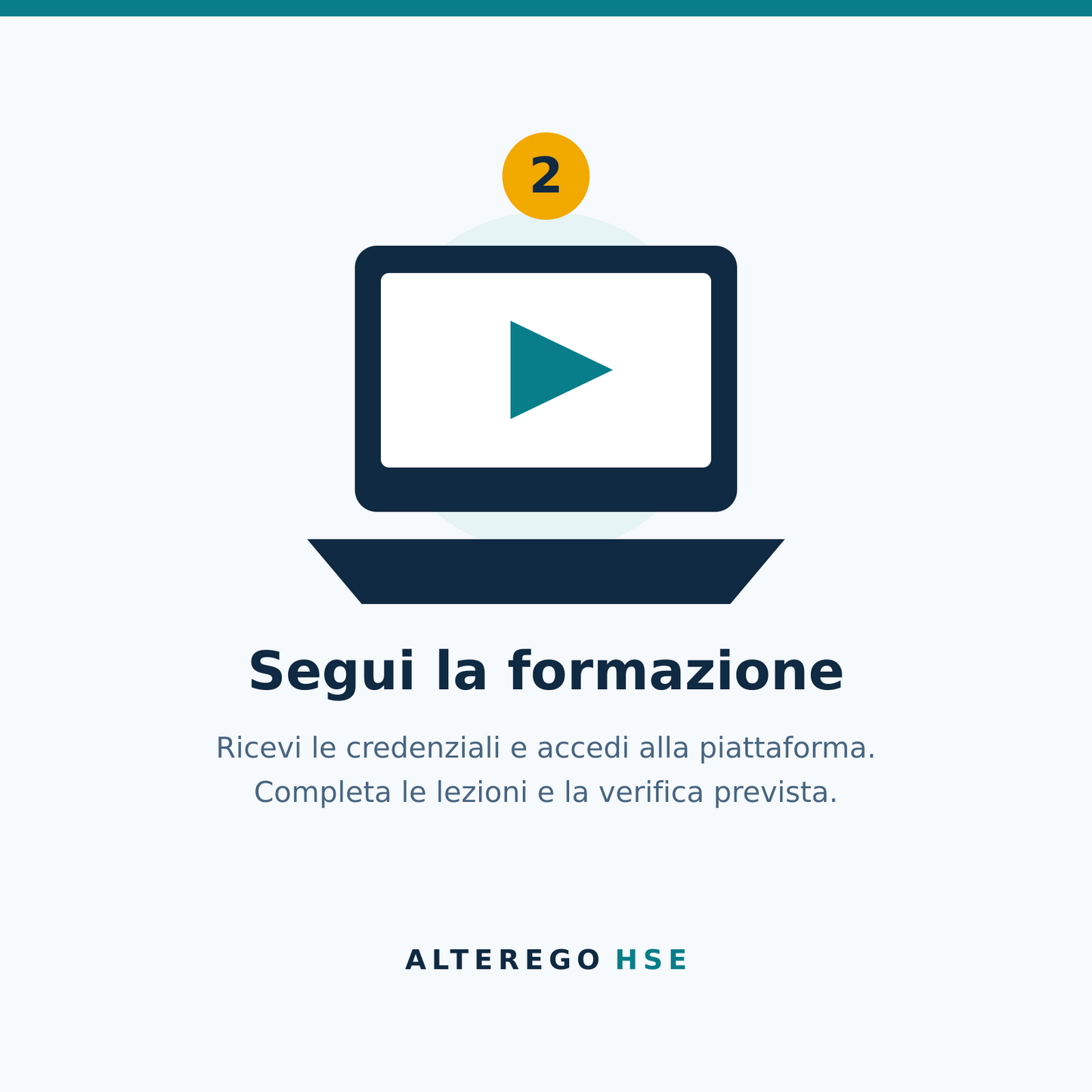 Segui il corso sulla piattaforma e-learning