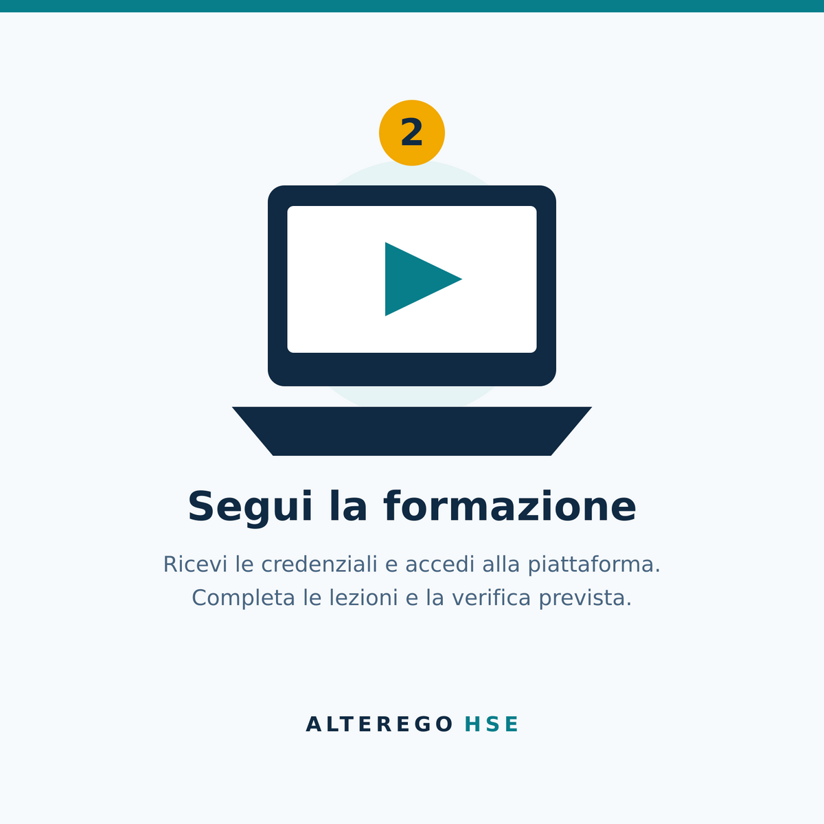 Segui il corso sulla piattaforma e-learning