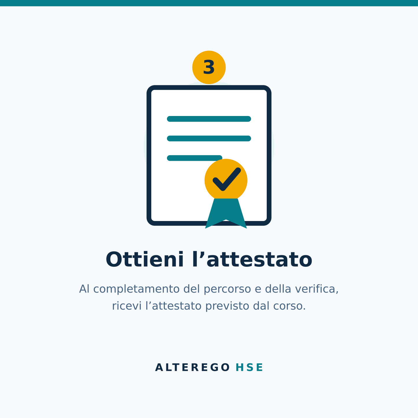 Completa il corso e ricevi l’attestato