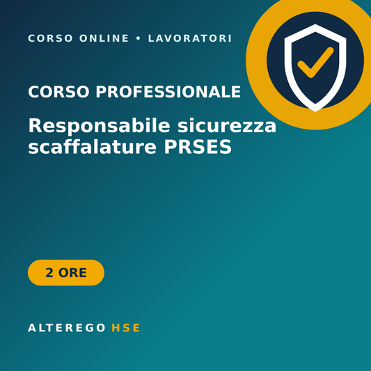 Corso PRSES – Responsabile sicurezza scaffalature industriali – 2 ore