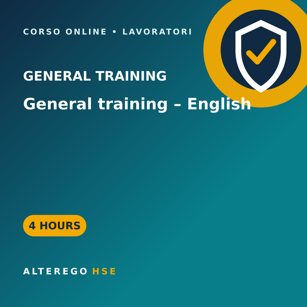 Workers’ general training – English – 4 hours