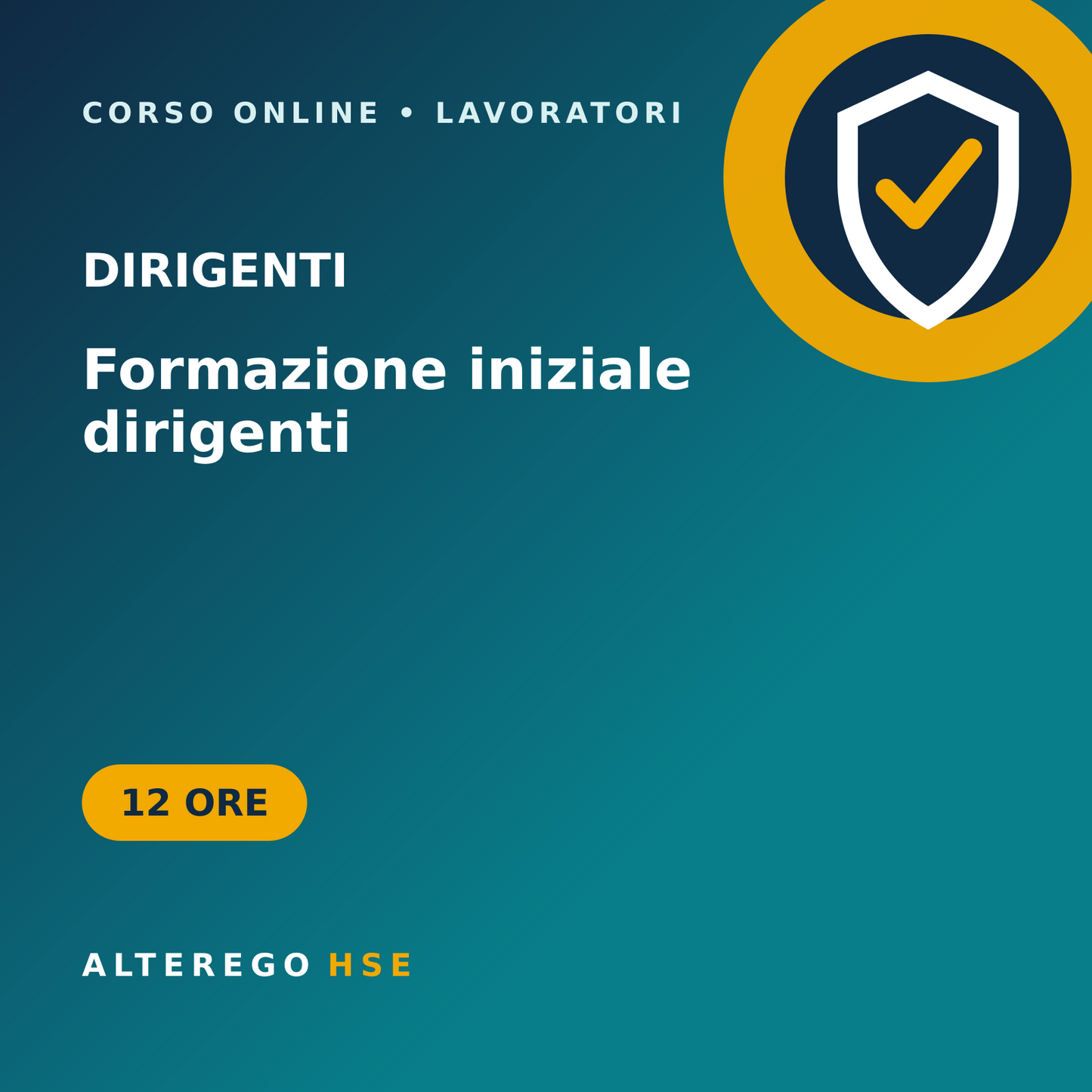 Corso di formazione iniziale per dirigenti – 12 ore