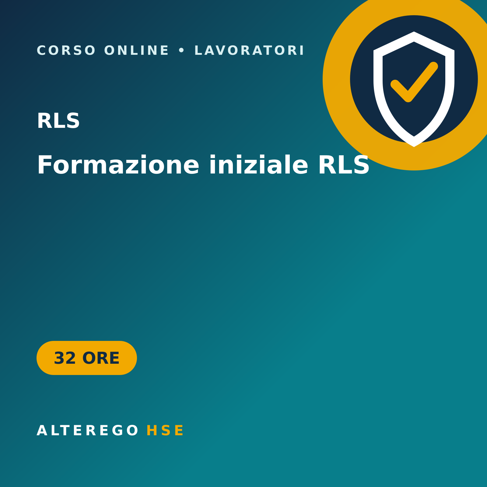 Corso di formazione iniziale RLS – 32 ore
